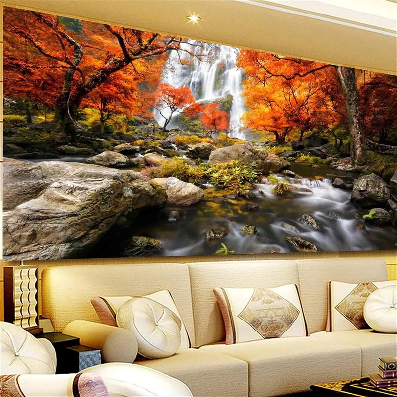 Trayosin Diamond Painting Wasserfall Natur 5D Diamant Painting Bilder Erwachsene Gross xxl Diamant M