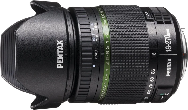 Pentax 21497 SMC DA ED SDM Objektiv (18 bis 270 mm, Lichtstärke 3,5 bis 6,3) 18-270mm Single, 18-270