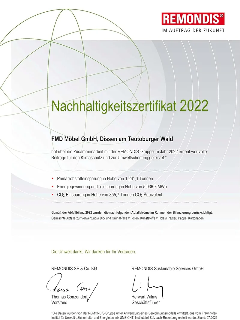 FMD Möbel Olpe TV-Board, Holzwerkstoff, Brillantweiss/Artisan Eiche, rechteckig