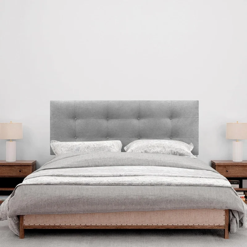 DHOME Kopfteil, gepolstertes Bett Kopfteil 8cm dick. Gepolstertes Kopfteil ACUALINE Stoff und Kunstl