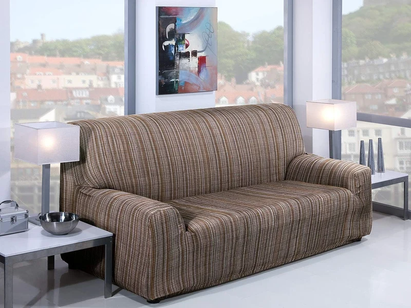 Martina Home Mejico Sofabezug, elastisch 2 Plazas, 120 a 190 cm de ancho braun 2 Plätze Braun, 2 Plä