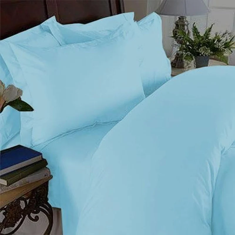 Elegant Comfort Laken-Set, baumwolle, aqua, Cali King Cali King Aqua, Cali King Aqua
