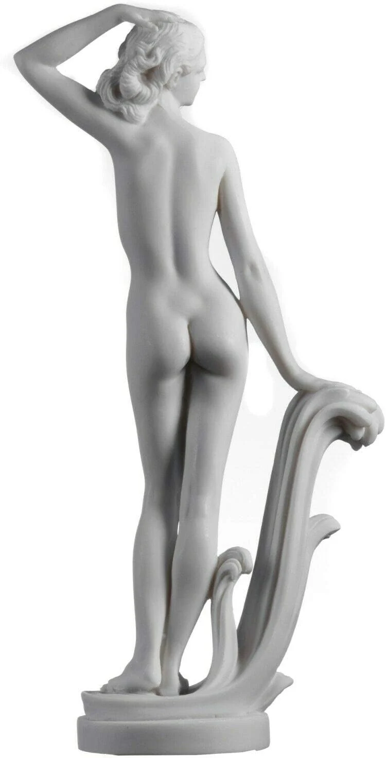 Antike griechische Göttin Aphrodite Venus Alabaster Statue 31,6 cm