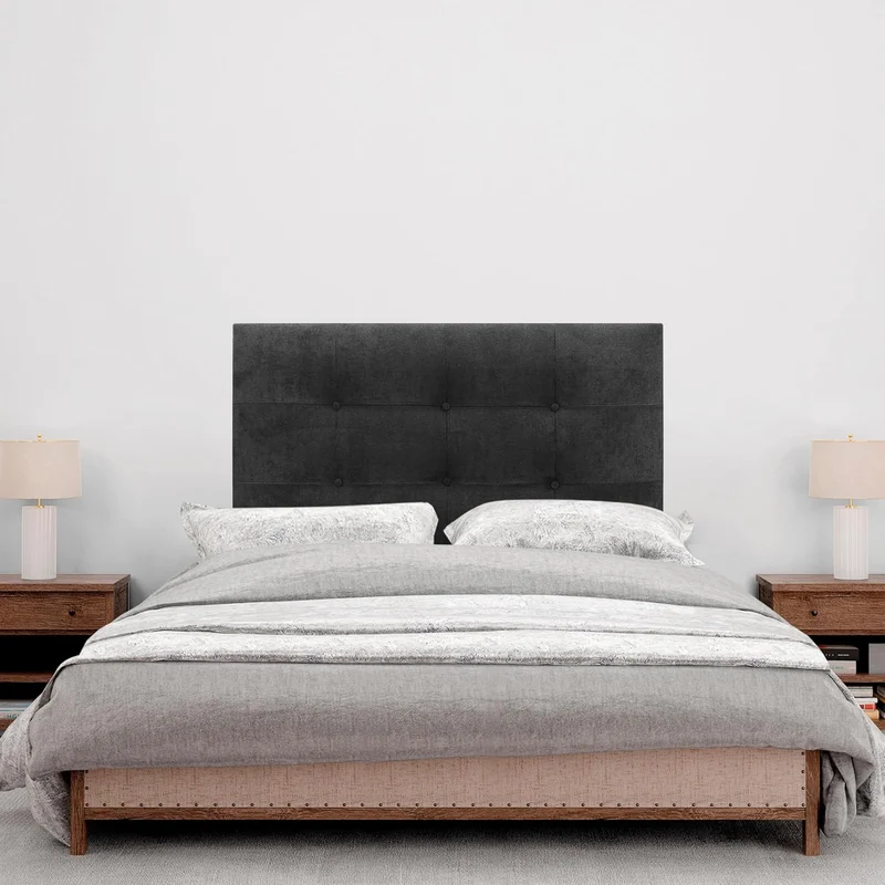DHOME Kopfteil, gepolstertes Bett Kopfteil 8cm dick. Gepolstertes Kopfteil ACUALINE Stoff und Kunstl