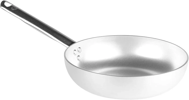 Pentole Agnelli Pfanne Senkkopf Hohe aus Aluminium mit 1 Bügel 5 mm 32 cm, 32 cm