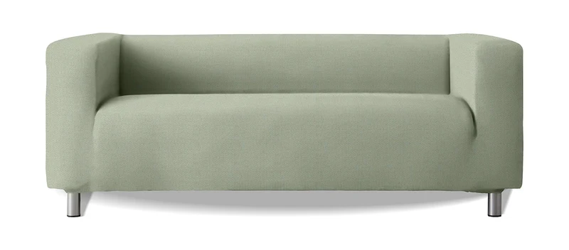 Sofabezug Modell Klippan Hohe Armlehnen Sofa Soft Stretch Stoff New York - Farbe 23 Hellgrün, Farbe