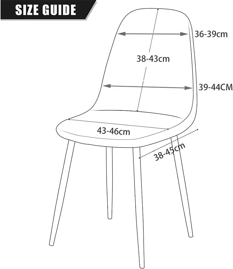 CHNSHOME Stuhlhusse Esszimmerstühle Scandinavian Stuhlhussen Stretch skandinavische Esszimmerstühle