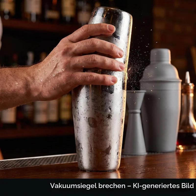 Barfly Superfly Blech-Set Cocktail-Shaker, 510 ml und 800 ml, schweres Edelstahl, (M37161) Aus Schwe