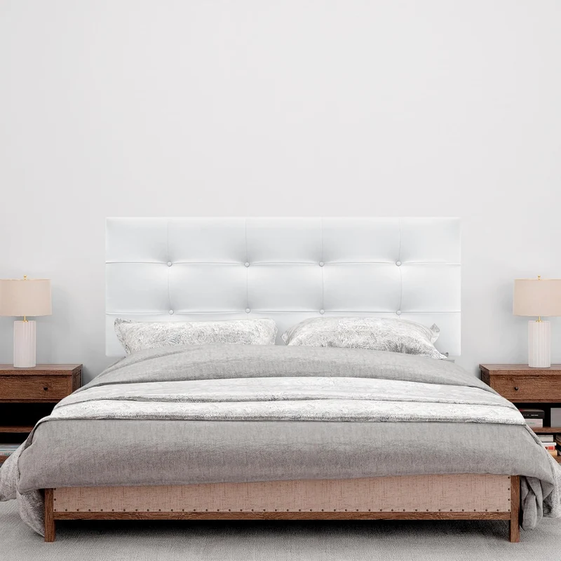 DHOME Kopfteil, gepolstertes Bett Kopfteil 8cm dick. Gepolstertes Kopfteil ACUALINE Stoff und Kunstl