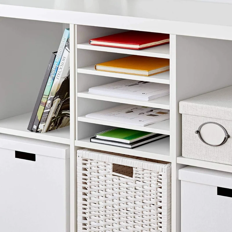 Ikea Kallax Einsatz mit 4 Böden, weiss 33x33 cm