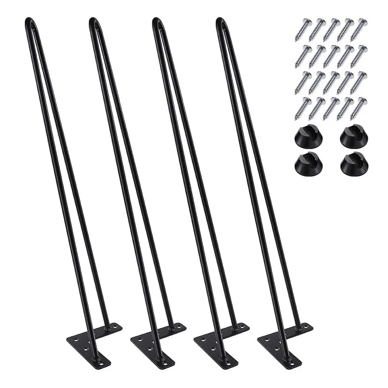 22 Zoll Haarnadel Beine, Heavy Duty Metal Tischbeine für Schrank, TV-Schränke, Schubladen, Nachttisc