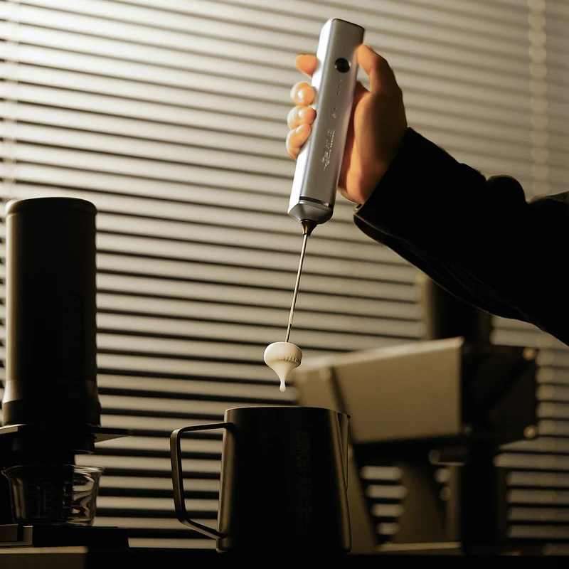 MHW-3BOMBER Handheld Electric Milk Frother（Silver/Black/White）