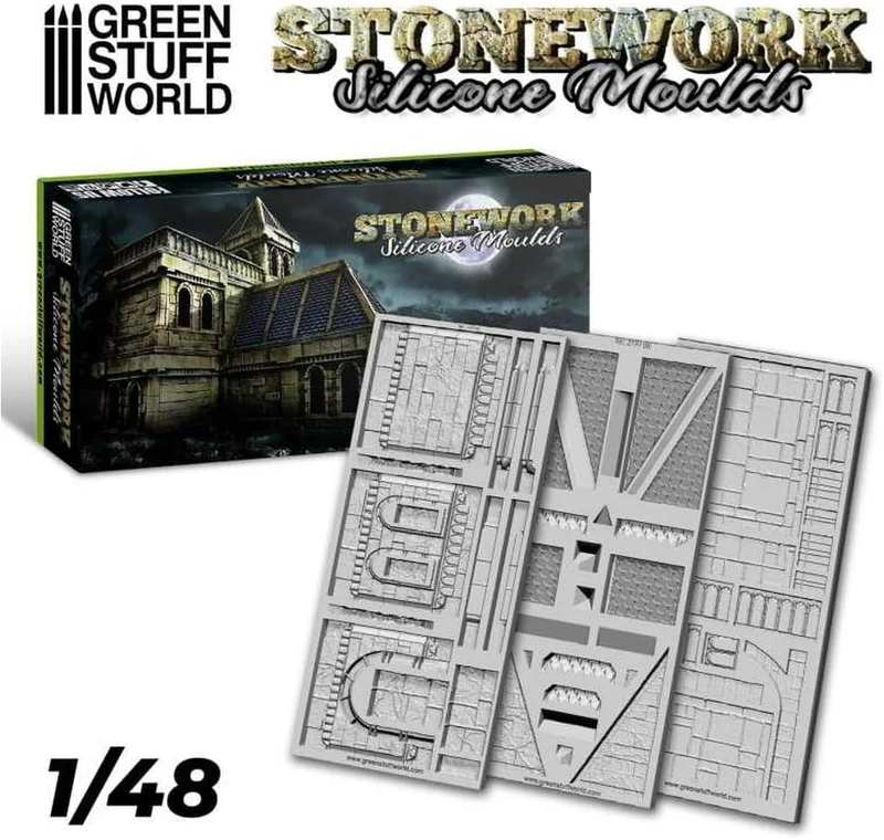 Green Stuff World Stonework Silikonformen
