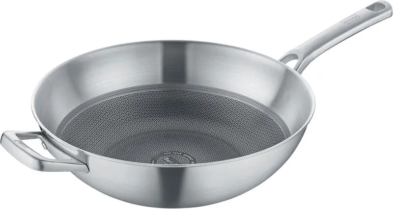 Berndes Wok Tricion Resist 32 cm, Wokpfanne mit Deckel 5,7 l Volumen, für alle Herdarten inkl. Induk