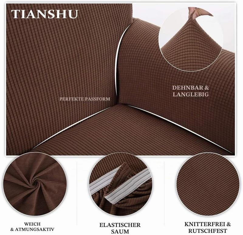 TIANSHU 1 Sitzer Sesselschoner, Liegestuhlbezug Sesselhusse Sesselschoner für Fernsehsessel Elastisc