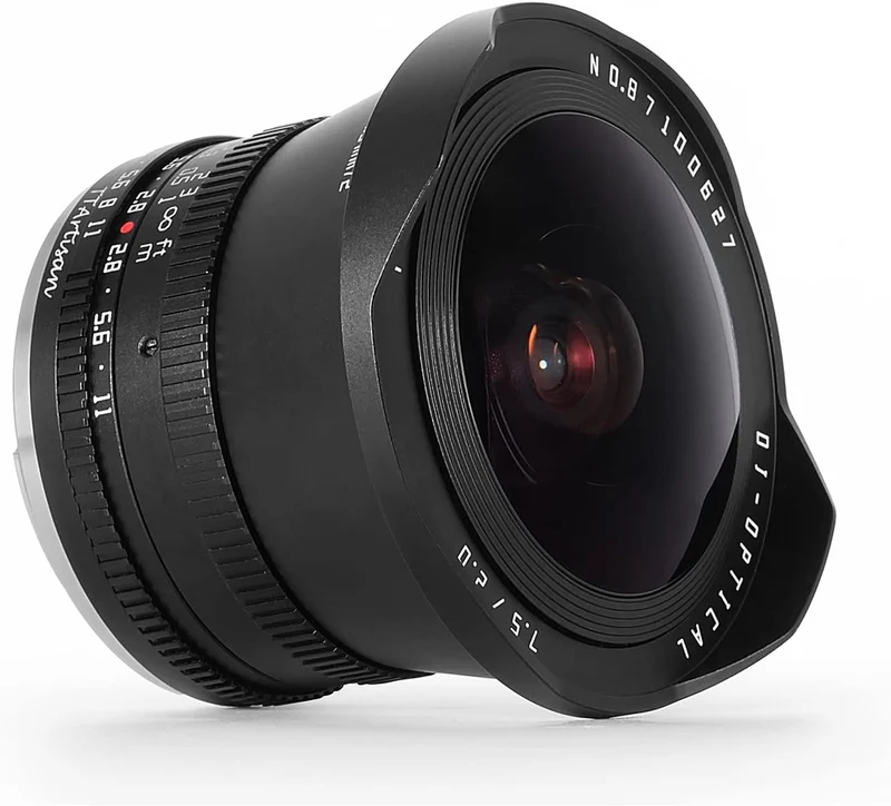 TTArtisan 7.5 mm F2.0 APS-C grosse Blende Kamera-Objektiv Fischaugen-Objektiv mit ND 1000 Filter, ko