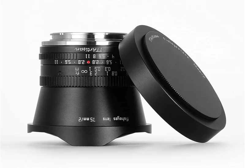 TTArtisan 7.5 mm F2.0 APS-C grosse Blende Kamera-Objektiv Fischaugen-Objektiv mit ND 1000 Filter, ko