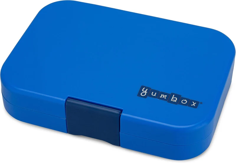 Yumbox Original M Lunchbox (Surf Blue, Race Cars) - Brotdose 6 Fächer, mittelgross | Bento Box für K