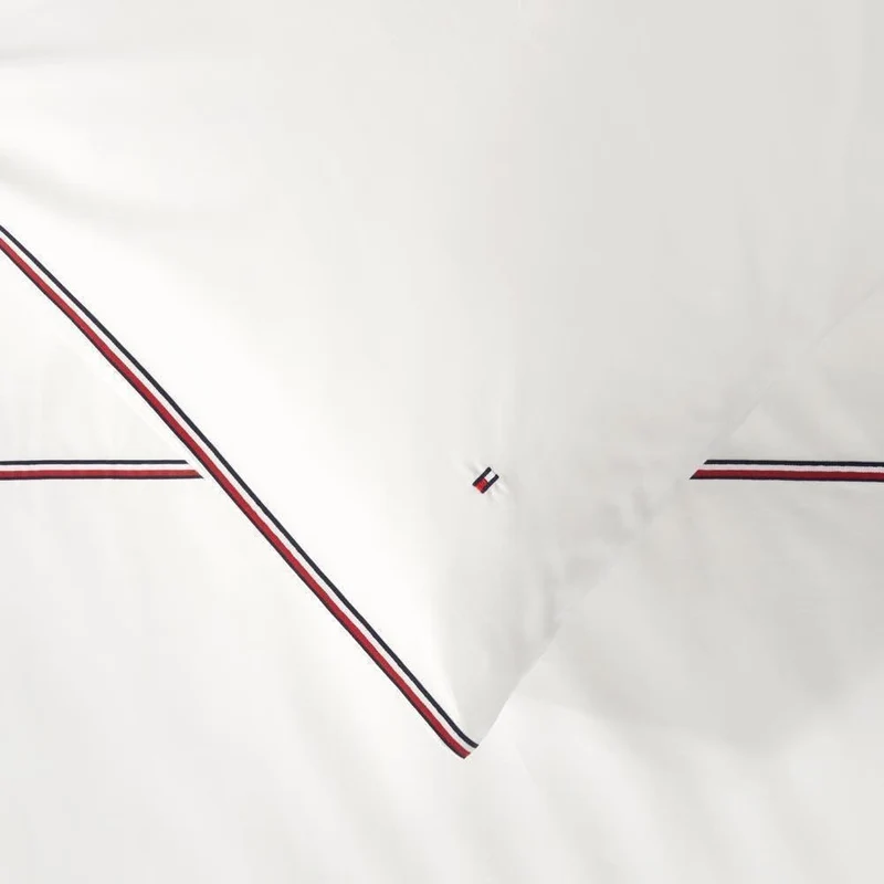 Tommy Hilfiger Bettwäsche Ribbon | White - 155 x 220