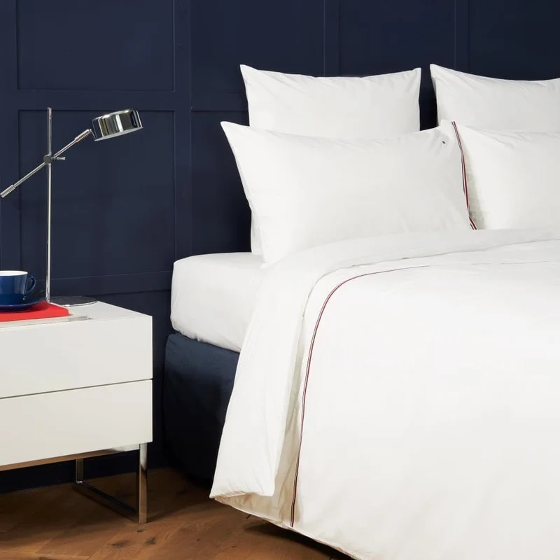 Tommy Hilfiger Bettwäsche Ribbon | White - 155 x 220