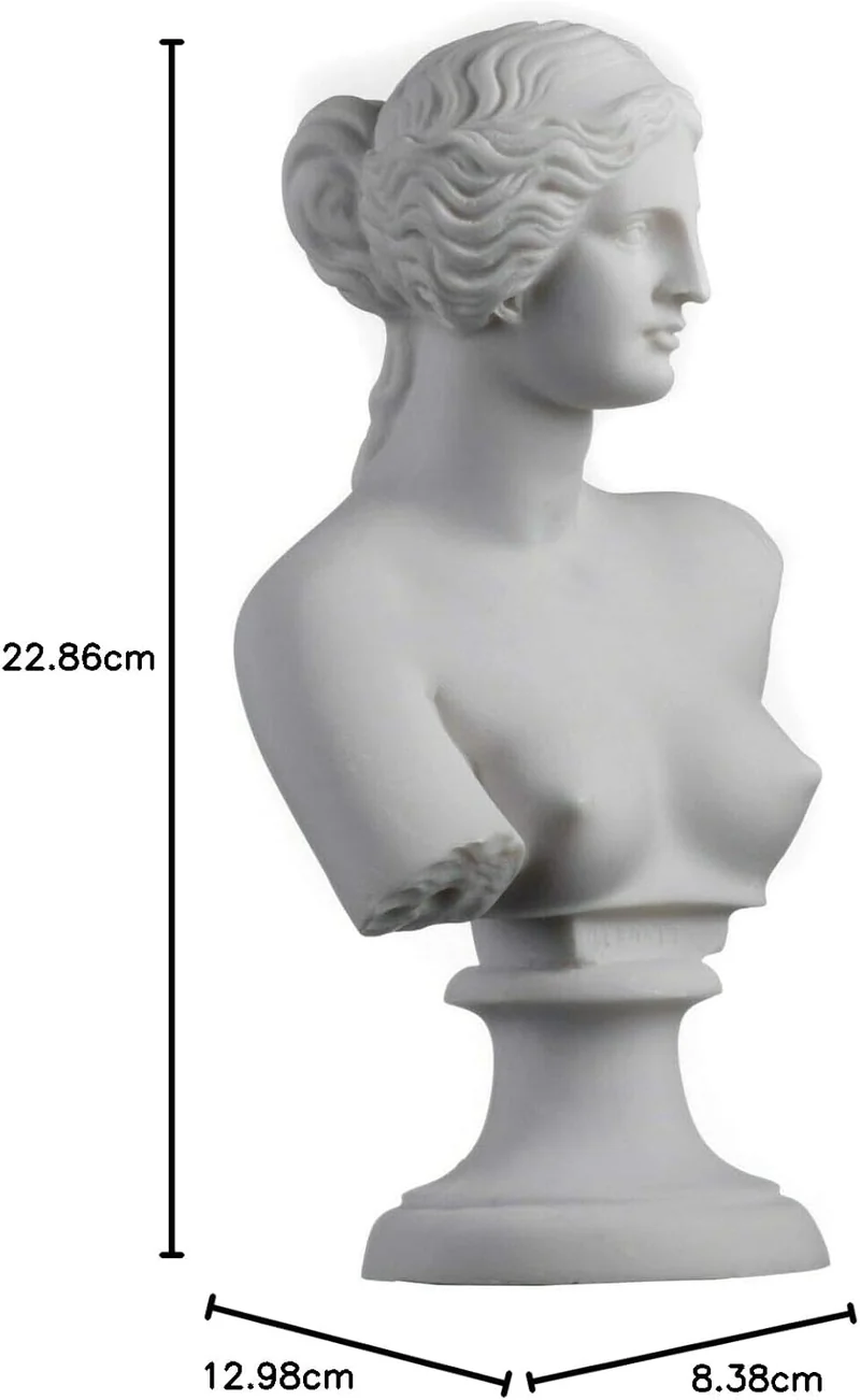 BeautifulGreekStatues Aphrodite Venus Göttin Büste Skulptur Altgriechische römische Mythologie 22,9