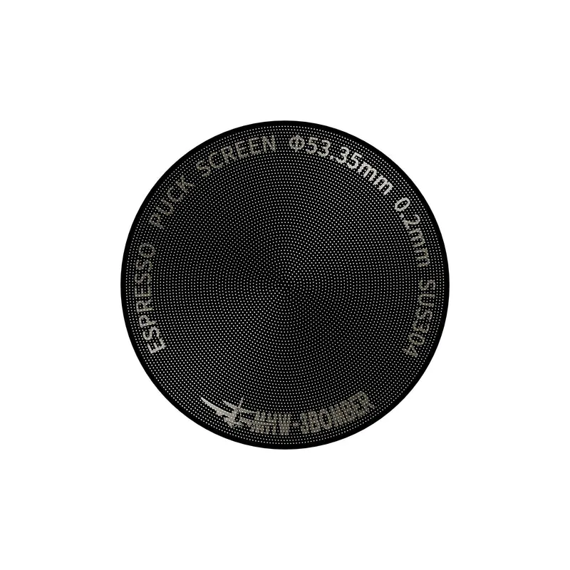 MHW-3BOMBER Espresso Puck Screen Titanium Plated Black 51/53.35 mm