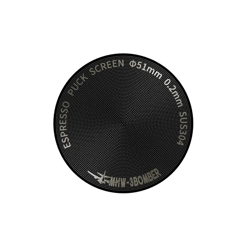 MHW-3BOMBER Espresso Puck Screen Titanium Plated Black 51/53.35 mm