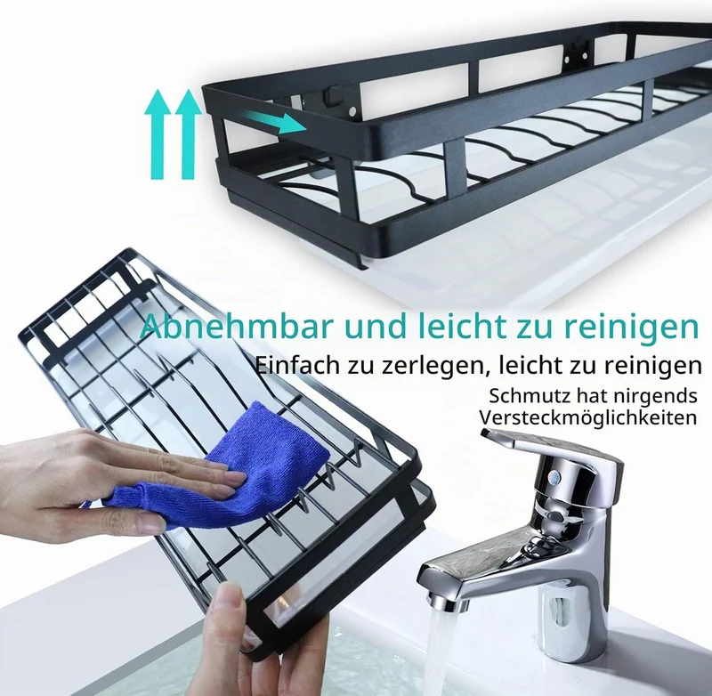 SUPFIRM Abtropfgestell aus Edelstahl, zur Wandmontage, für Obst und Gemüse, Aufbewahrungskorb mit Ab