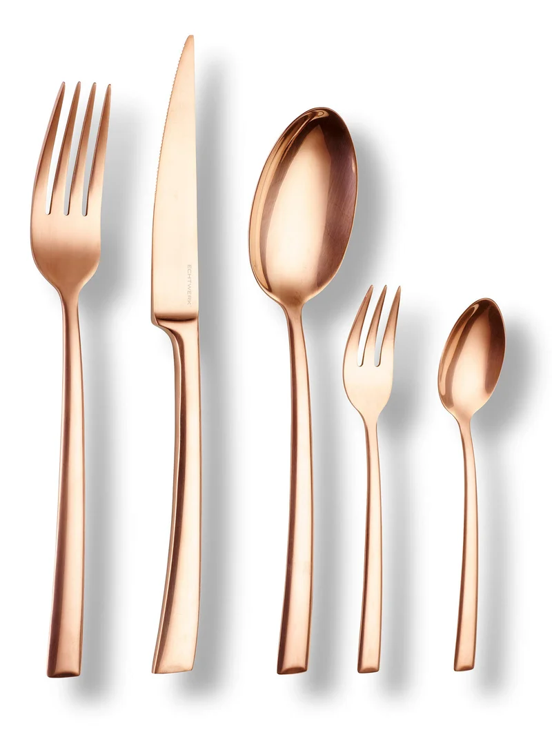 Echtwerk EW-BS-3020B Tafelbesteck Avelino/Shiny-Bronze Edition, 30-teilig, für 6 Personen, Edelstahl