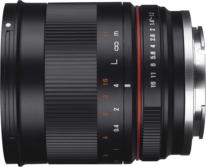 SAMYANG 7721 MF 50mm F1.2 APS-C Fuji X schwarz - manuelles Foto Objektiv mit 50mm Festbrennweite für
