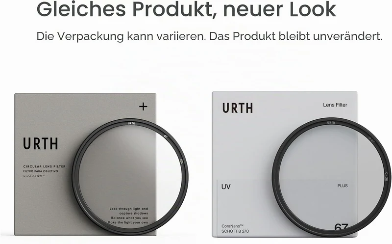 Urth 49 mm UV Filter (Plus+) 49 mm Schwarz, 49 mm Schwarz