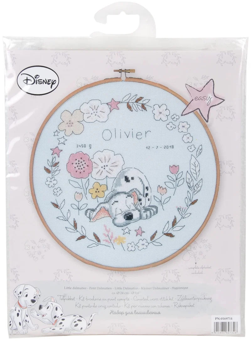 Vervaco Stickpackung Disney Kleiner Dalmatiner, Zählmuster Zählmusterpackung, Baumwolle, Mehrfarbig,