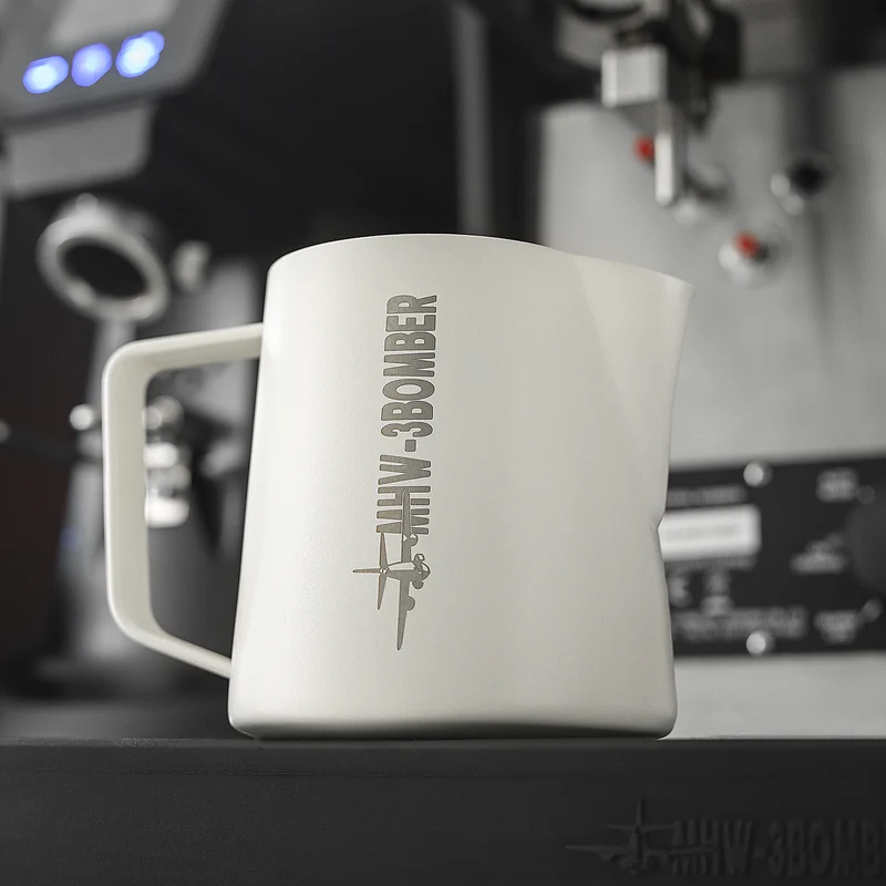 MHW-3BOMBER Latte Art Pitcher 5.0 White