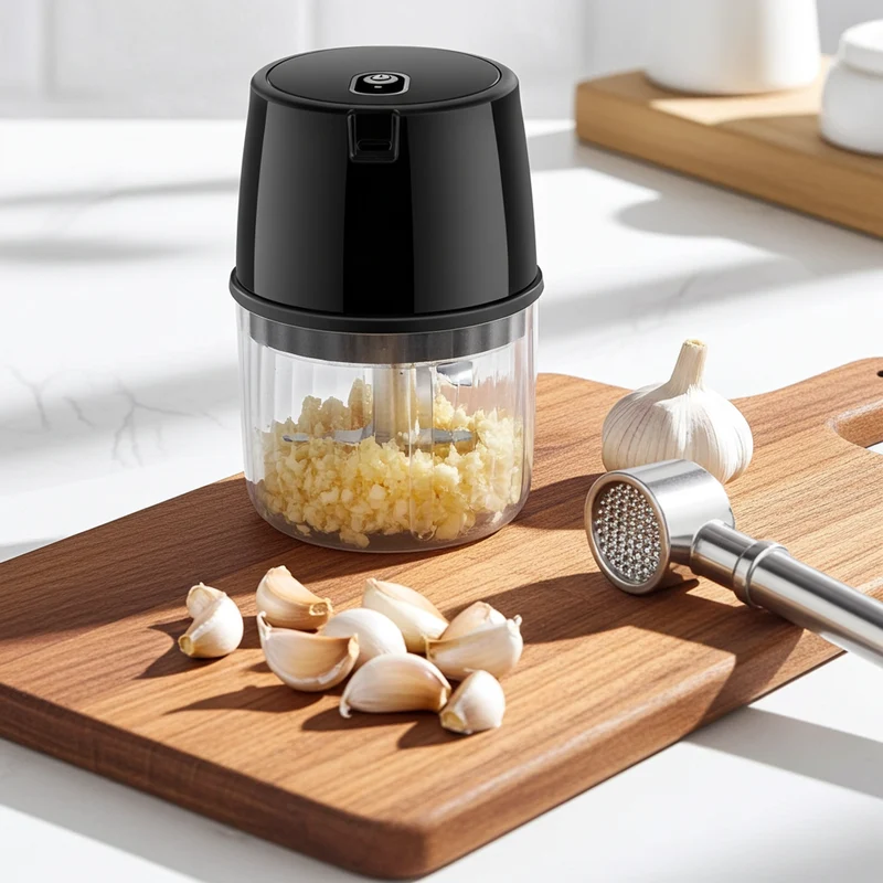 ChefElite Garlic Crusher Pro — Fresh Garlic in 3 Seconds