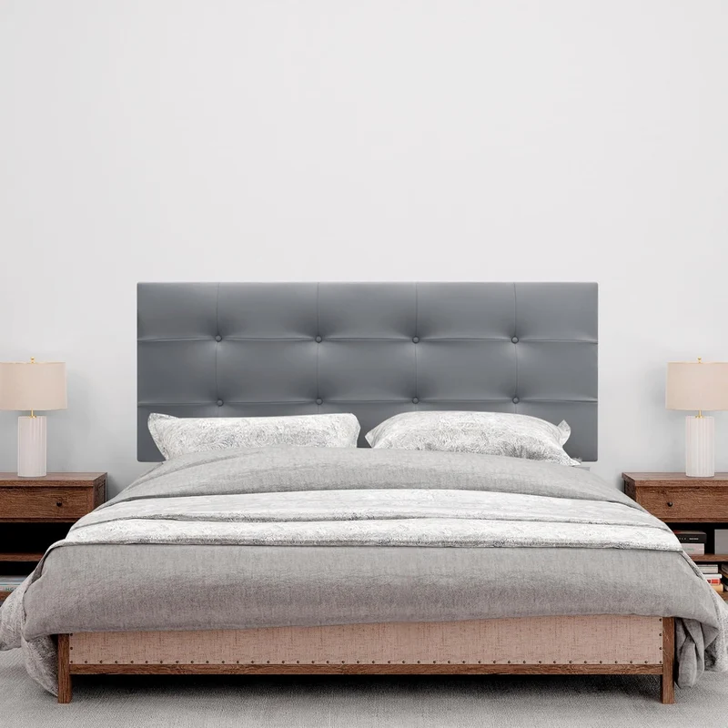 DHOME Kopfteil, gepolstertes Bett Kopfteil 8cm dick. Gepolstertes Kopfteil ACUALINE Stoff und Kunstl