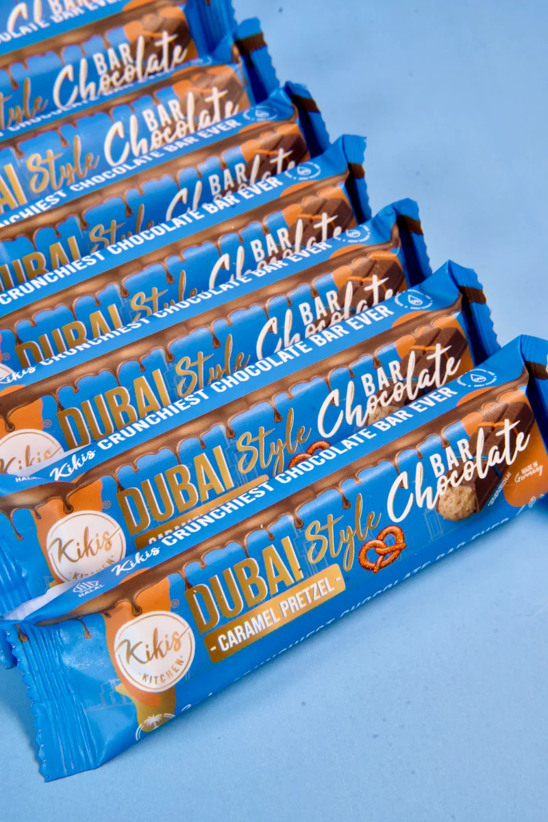 Kikis Dubai Style Bar Chocolate - Caramel Pretzel 🥨