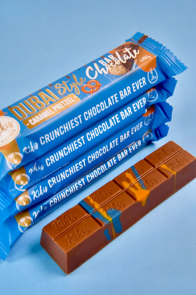 Kikis Dubai Style Bar Chocolate - Caramel Pretzel 🥨