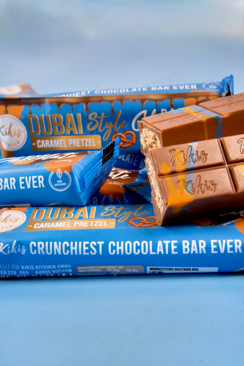 Kikis Dubai Style Bar Chocolate - Caramel Pretzel 🥨