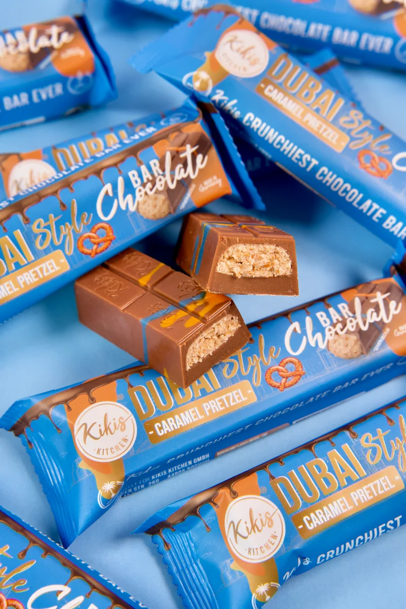 Kikis Dubai Style Bar Chocolate - Caramel Pretzel 🥨