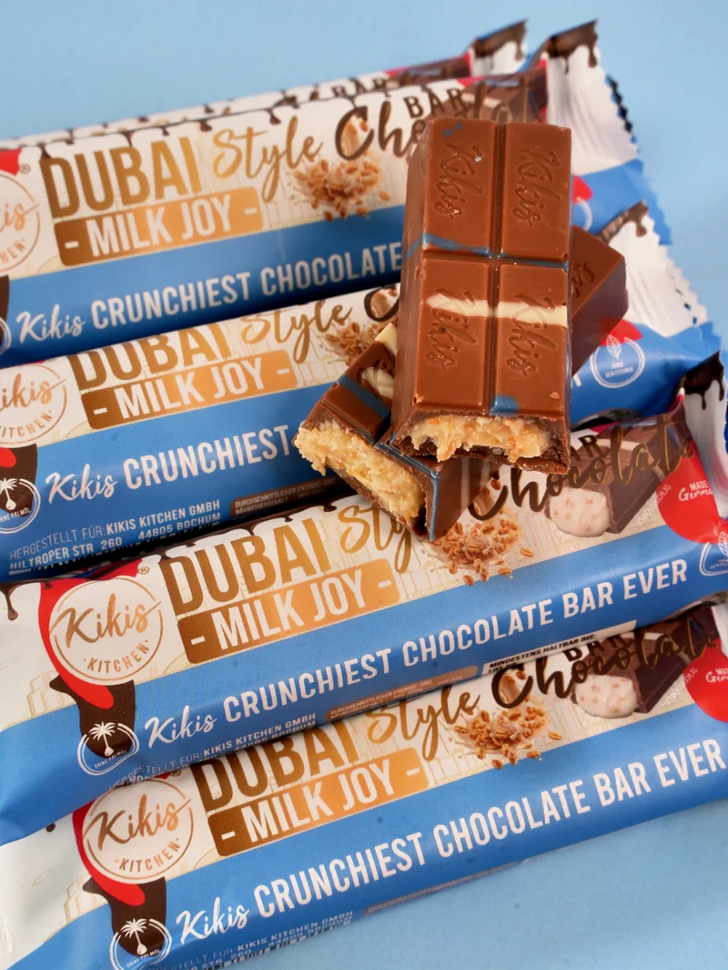 Kikis Dubai Style Bar Chocolate - Milk Joy 🍫