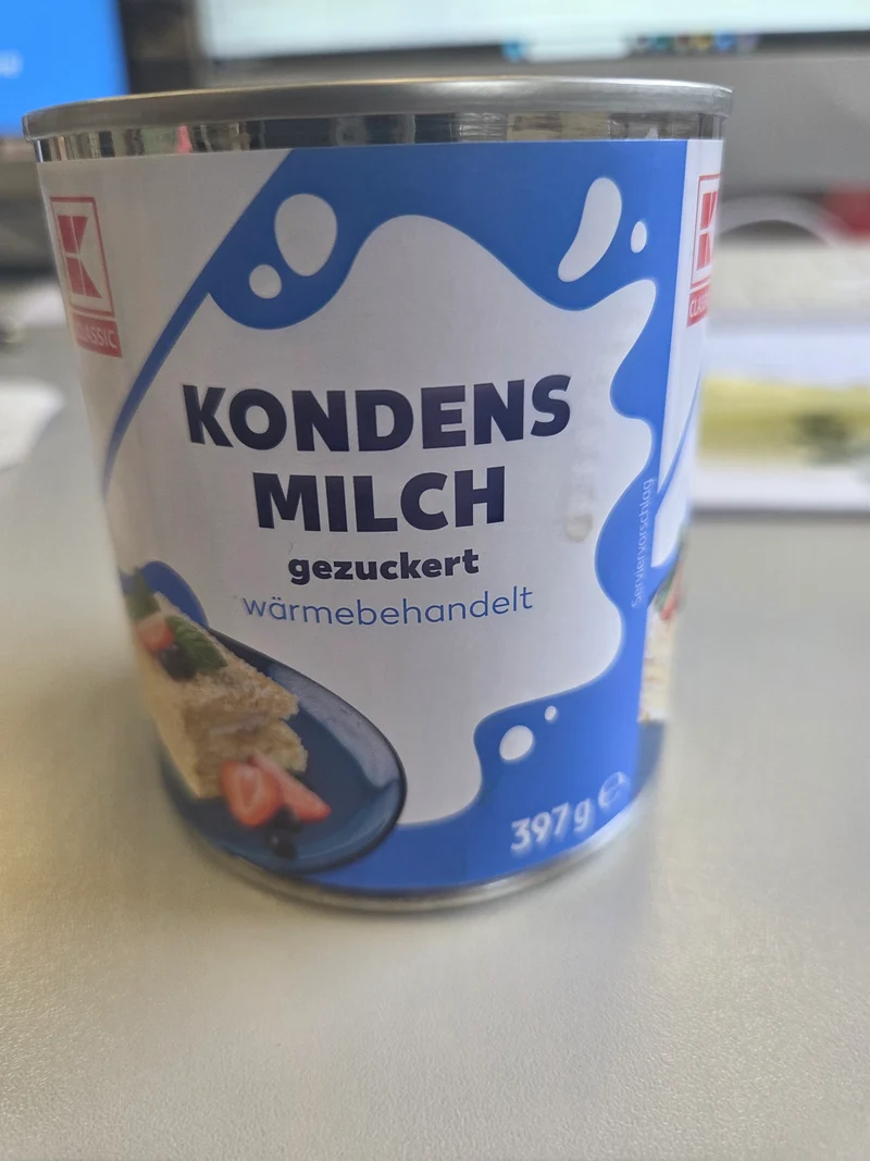 Kondensmilch gezuckert 1 Dose 397g