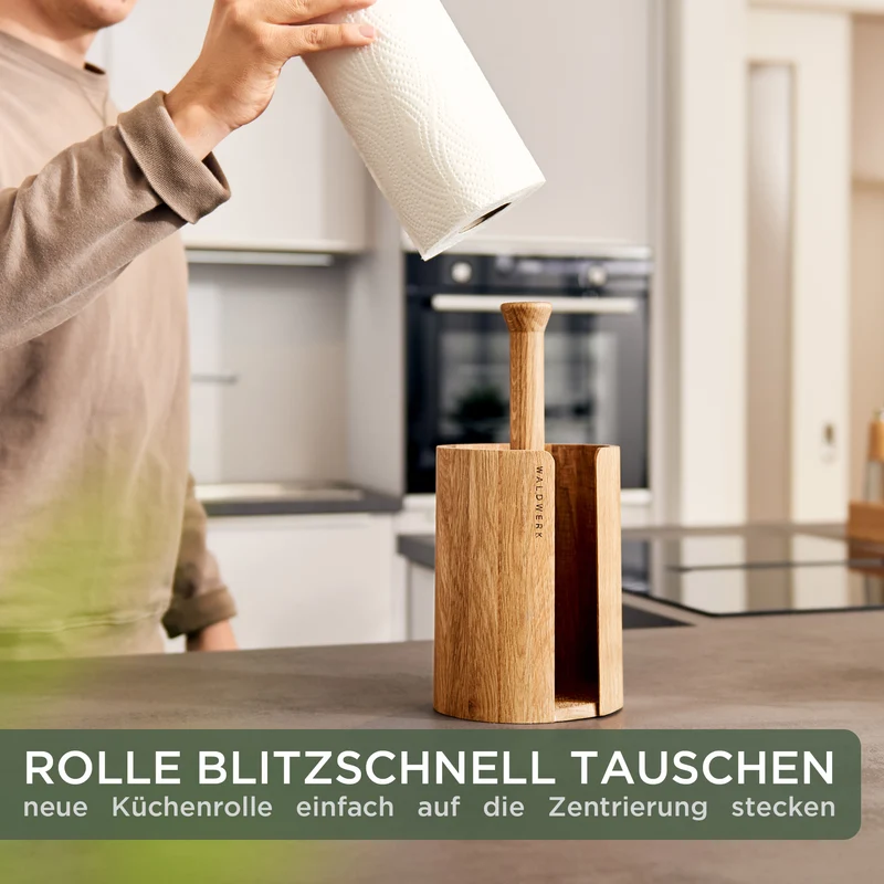 Küchenrollenhalter Eiche