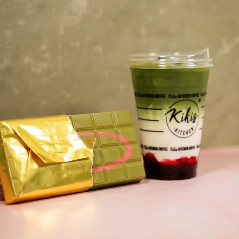 Kikis Dubai Style Chocolate - Strawberry Matcha 🍫