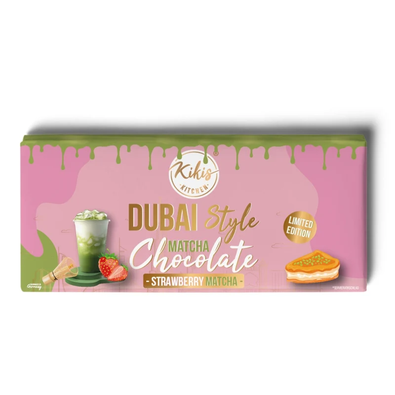 Kikis Dubai Style Chocolate - Strawberry Matcha 🍫