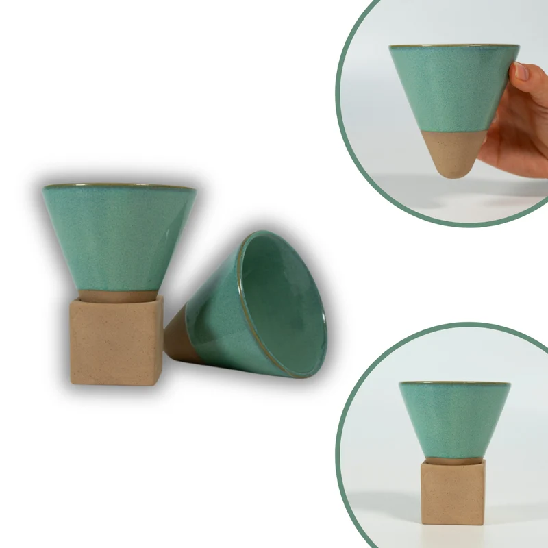 Kikis Cone Cup - Kegeltasse 200ml mint 2er Set