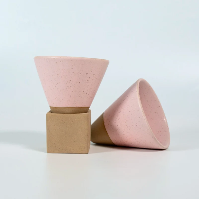 Kikis Cone Cup - Kegeltasse 200ml rose 2er Set