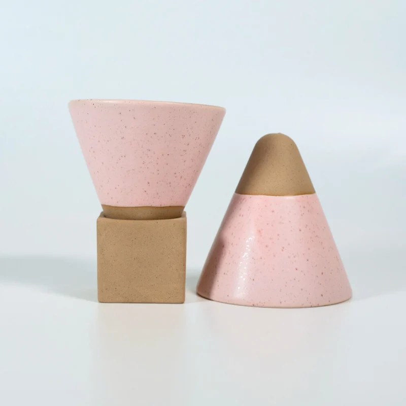 Kikis Cone Cup - Kegeltasse 200ml rose 2er Set