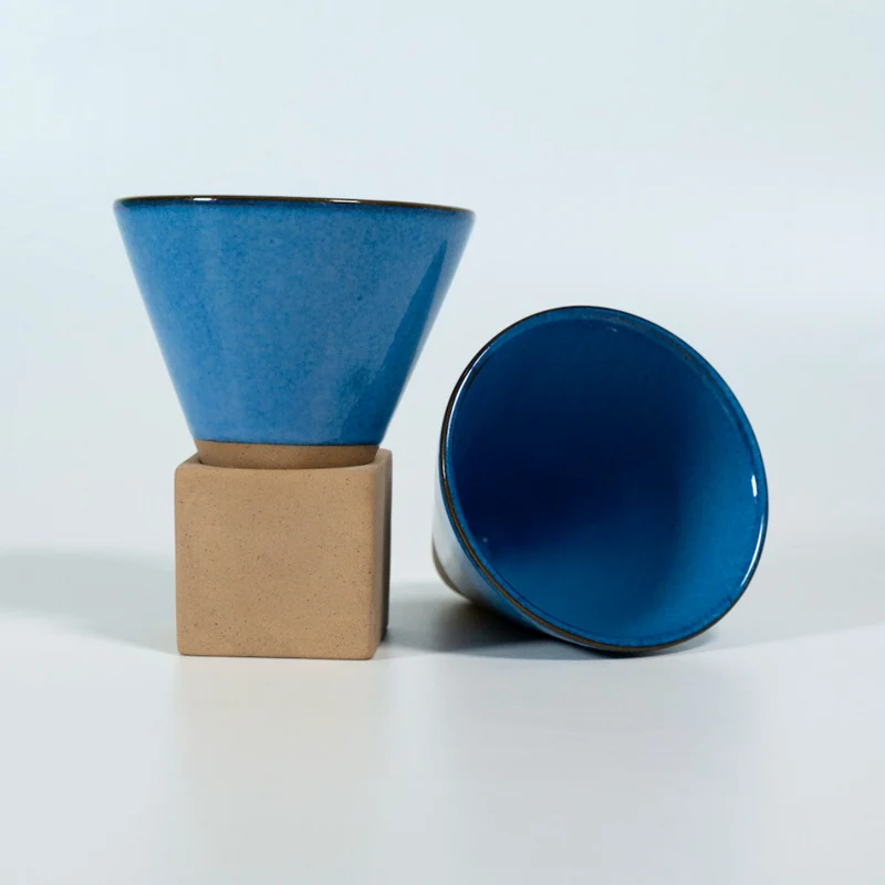 Kikis Cone Cup - Kegeltasse 200ml blau 2er Set