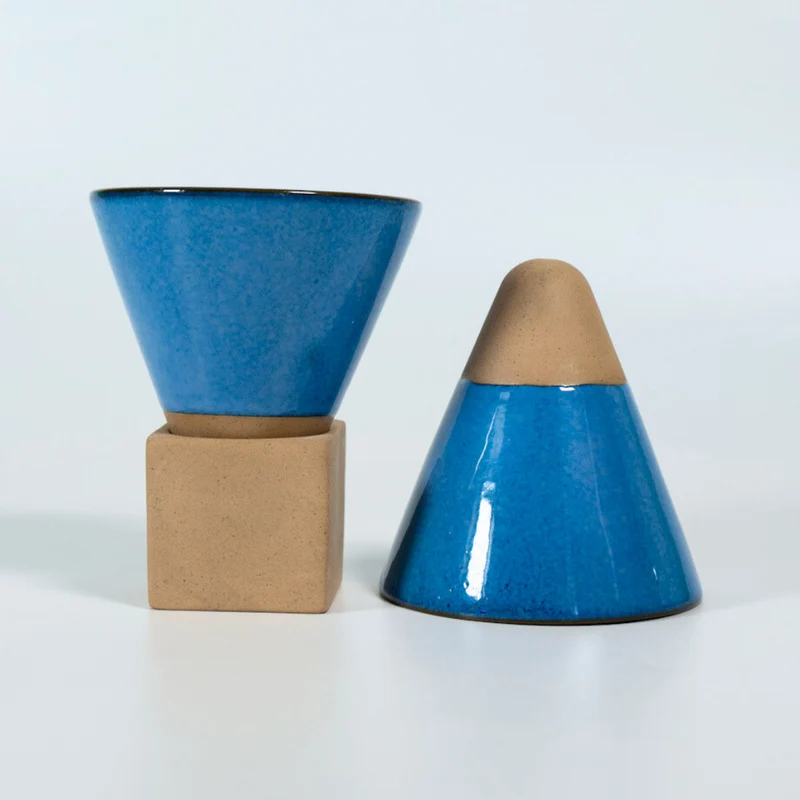 Kikis Cone Cup - Kegeltasse 200ml blau 2er Set