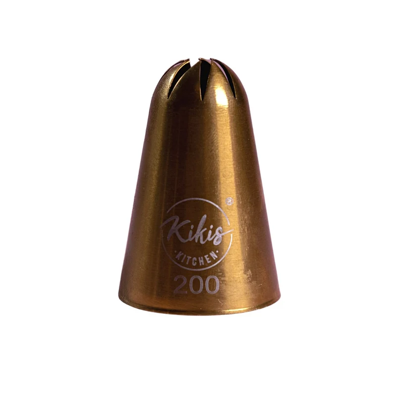 Kikis Rosen-Tülle in GOLD gerade Ø 8mm - Nr: 200
